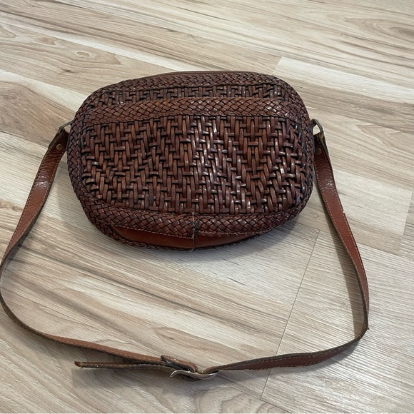 Maripe brown basket weave vintage bag - Picture 3 of 7